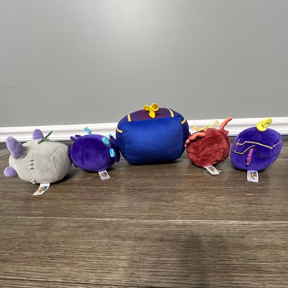 Block Fruits Gummy Robot Plush Set of 5 - Picture 5 of 7